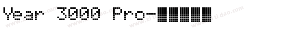 Year 3000 Pro字体转换